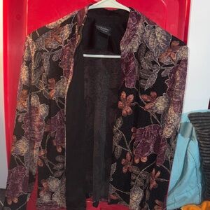 Floral Women's Blazer in Rich Tones